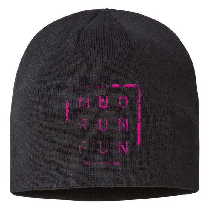 Mud Run Fun Mudder Trail Running And Mudding Sustainable Beanie