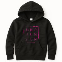 Mud Run Fun Mudder Trail Running And Mudding Kids Hoodie