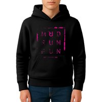 Mud Run Fun Mudder Trail Running And Mudding Kids Hoodie