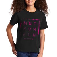 Mud Run Fun Mudder Trail Running And Mudding Kids T-Shirt