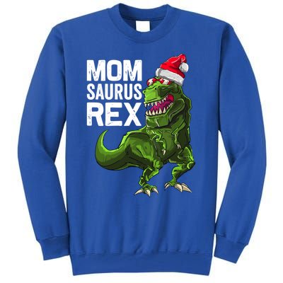 Momsaurus Rex Funny Family Matching Trex Mom Christmas Gift Meaningful Gift Tall Sweatshirt