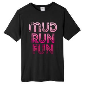 Mud Run Fun Mudder PINK Trail Running And Mudding Tall Fusion ChromaSoft Performance T-Shirt