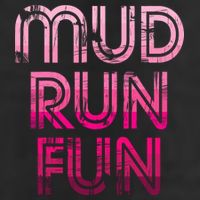 Mud Run Fun Mudder PINK Trail Running And Mudding Knit Cap Winter Beanie