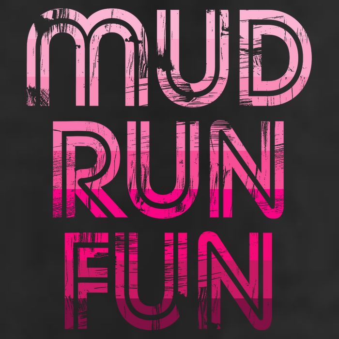 Mud Run Fun Mudder PINK Trail Running And Mudding Knit Cap Winter Beanie