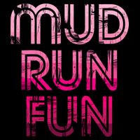 Mud Run Fun Mudder PINK Trail Running And Mudding Drawstring Bag