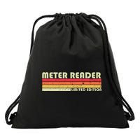Meter Reader Funny Job Title Profession Birthday Worker Idea Drawstring Bag
