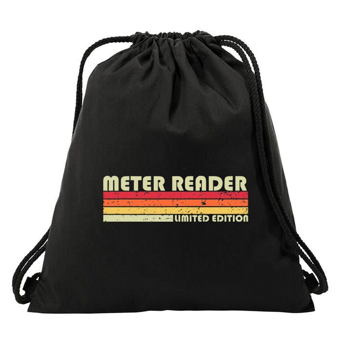 Meter Reader Funny Job Title Profession Birthday Worker Idea Drawstring Bag
