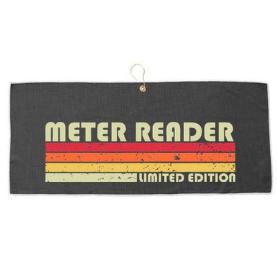 Meter Reader Funny Job Title Profession Birthday Worker Idea Large Microfiber Waffle Golf Towel