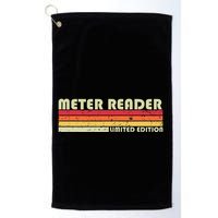 Meter Reader Funny Job Title Profession Birthday Worker Idea Golf Towel
