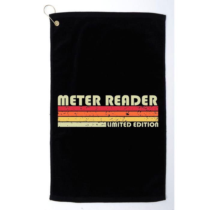 Meter Reader Funny Job Title Profession Birthday Worker Idea Golf Towel