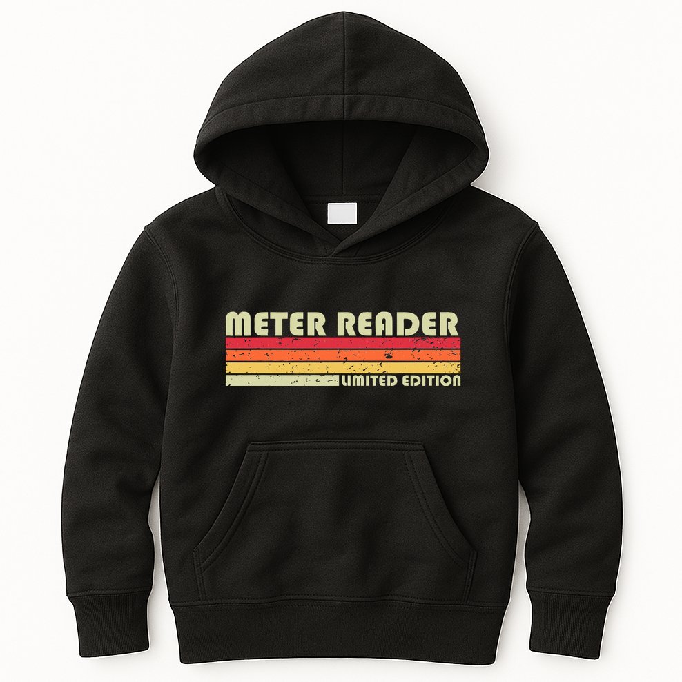 Meter Reader Funny Job Title Profession Birthday Worker Idea Kids Hoodie