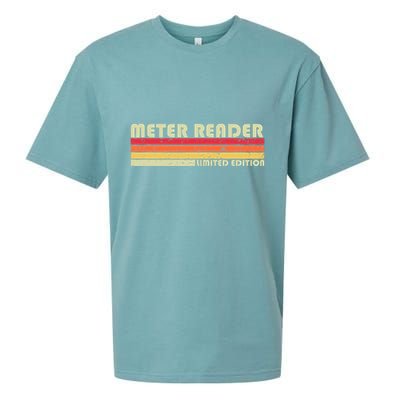 Meter Reader Funny Job Title Profession Birthday Worker Idea Sueded Cloud Jersey T-Shirt