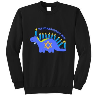 Menorasaurus Rex Funny Hanukkah Sweatshirt