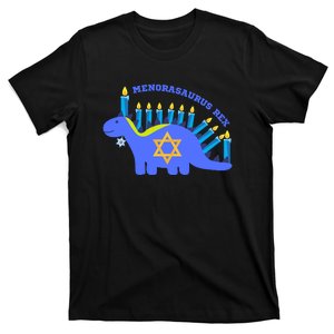 Menorasaurus Rex Funny Hanukkah T-Shirt