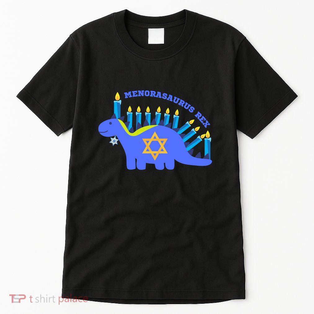 Menorasaurus Rex Funny Hanukkah Tall T-Shirt