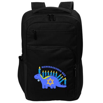 Menorasaurus Rex Funny Hanukkah Impact Tech Backpack