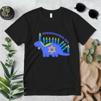 Menorasaurus Rex Funny Hanukkah Premium T-Shirt