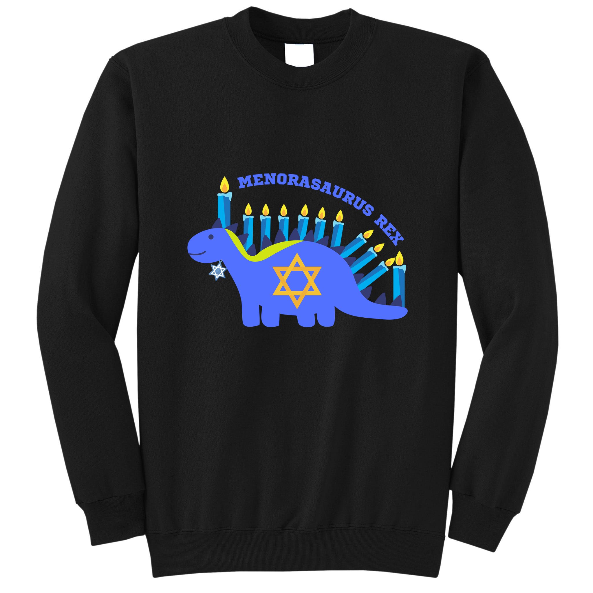 Menorasaurus Rex Funny Hanukkah Tall Sweatshirt