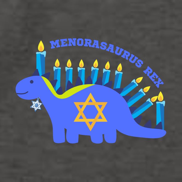 Menorasaurus Rex Funny Hanukkah Vector Backpack