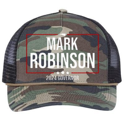 Mark Robinson For North Carolina Governor 2024 Retro Rope Trucker Hat Cap