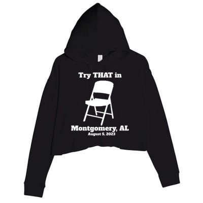 Montgomery Riverboat Fight Small Town Crop Fleece Hoodie