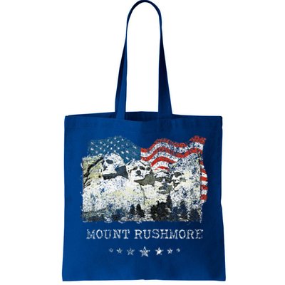 Mount Rushmore Flag Souvenirs Tote Bag