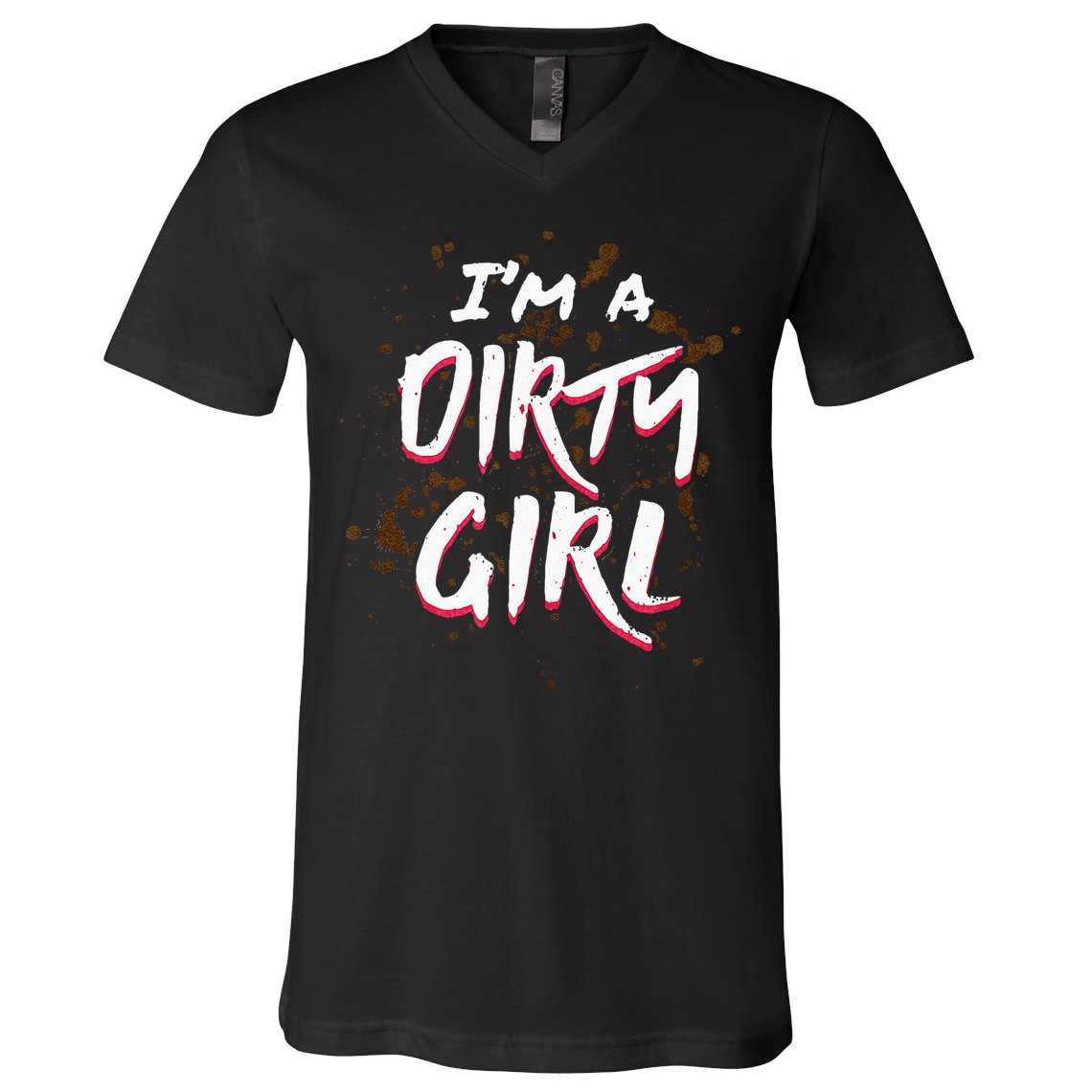 Mud Run For Women Runners Mud Running Team V-Neck T-Shirt