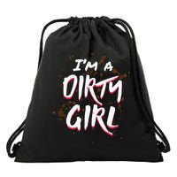 Mud Run For Women Runners Mud Running Team Drawstring Bag