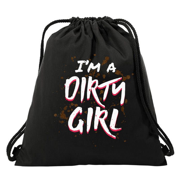 Mud Run For Women Runners Mud Running Team Drawstring Bag