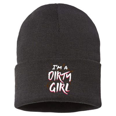 Mud Run For Women Runners Mud Running Team Sustainable Knit Beanie