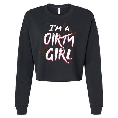 Mud Run For Women Runners Mud Running Team Cropped Pullover Crew