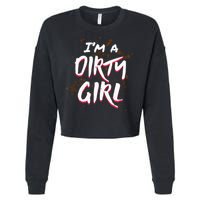 Mud Run For Women Runners Mud Running Team Cropped Pullover Crew