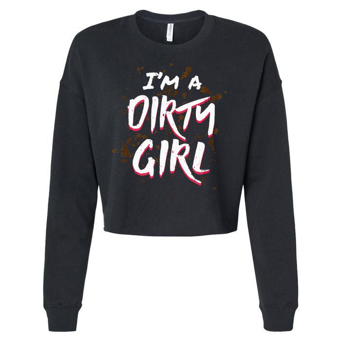 Mud Run For Women Runners Mud Running Team Cropped Pullover Crew