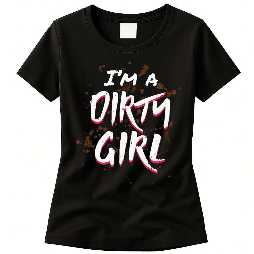 Mud Run For Women Runners Mud Running Team Womens T-Shirt