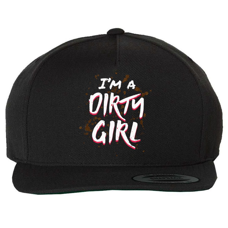 Mud Run For Women Runners Mud Running Team Wool Snapback Cap