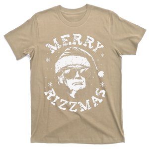 Merry Rizzmas Funny Trump Christmas Rizz The Season Santa T-Shirt