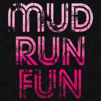 Mud Run Fun Mudder Pink Trail Running And Mudding Ladies PosiCharge Tri-Blend Wicking Tank