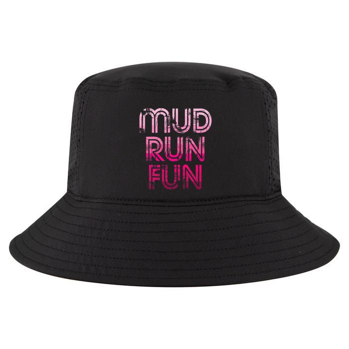 Mud Run Fun Mudder Pink Trail Running And Mudding Cool Comfort Performance Bucket Hat
