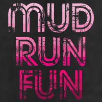 Mud Run Fun Mudder Pink Trail Running And Mudding 7 Panel Mesh Trucker Snapback Hat
