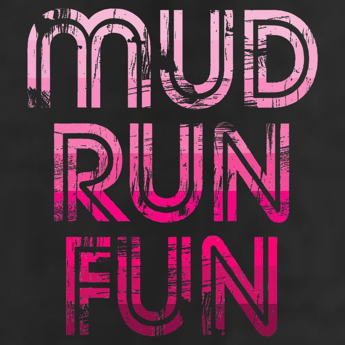 Mud Run Fun Mudder Pink Trail Running And Mudding 7 Panel Mesh Trucker Snapback Hat