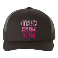 Mud Run Fun Mudder Pink Trail Running And Mudding Yupoong Adult 5-Panel Trucker Hat