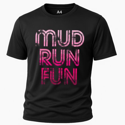 Mud Run Fun Mudder Pink Trail Running And Mudding Performance Shirt