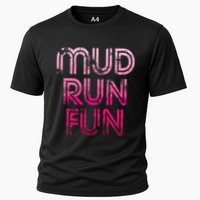Mud Run Fun Mudder Pink Trail Running And Mudding Performance Shirt