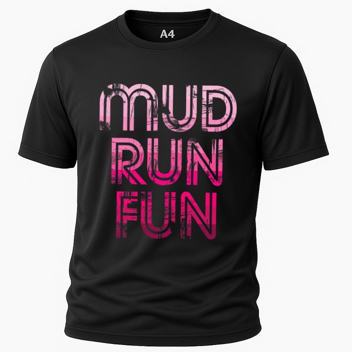 Mud Run Fun Mudder Pink Trail Running And Mudding Performance Shirt