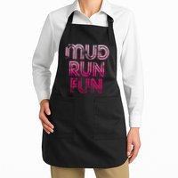 Mud Run Fun Mudder Pink Trail Running And Mudding Apron