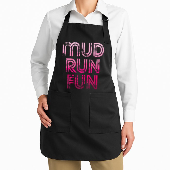 Mud Run Fun Mudder Pink Trail Running And Mudding Apron