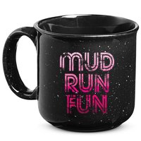 Mud Run Fun Mudder Pink Trail Running And Mudding 15oz Campfire Ceramic Mug