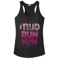 Mud Run Fun Mudder Pink Trail Running And Mudding Ladies PosiCharge Competitor Racerback Tank