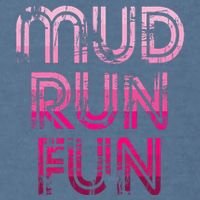Mud Run Fun Mudder Pink Trail Running And Mudding Garment-Dyed Sweatshirt