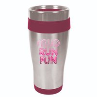 Mud Run Fun Mudder Pink Trail Running And Mudding 16oz Travel Tumbler